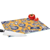KitchenYeah Glazen Snijplank - 39x28 - Jungle - Design - Vogel - Kolibrie - Snijplanken Glas