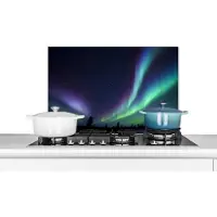 KitchenYeah Spatscherm keuken 60x40 cm - Kookplaat achterwand Noorderlicht - Park - Canada - Muurbeschermer - Spatwand fornuis - Hoogwaardig aluminium