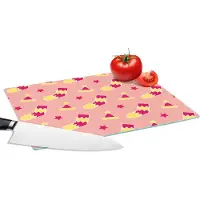 KitchenYeah Glazen Snijplank - 28x20 - Sokken - Patronen - Kerst - Snijplanken Glas