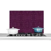KitchenYeah Spatscherm keuken 80x55 cm - Kookplaat achterwand Inductie beschermer - Leer - Structuur - Dieren - Muurbeschermer - Spatwand fornuis - Hoogwaardig aluminium