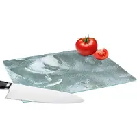 KitchenYeah Glazen Snijplank - 28x20 - Acrylverf - Abstract - Design - Snijplanken Glas