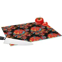 KitchenYeah Glazen Snijplank - 39x28 - Draak - Patronen - Oud en Nieuw - Snijplanken Glas