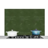 KitchenYeah Spatscherm keuken - Leer - Dieren - Dierenvel - Groen - Keuken - 120x80 cm - Achterwand - Muurbeschermer
