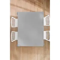 KitchenYeah Tafelkleed - Tafellaken - 150x200 cm - Grijs - Effen print - Binnen en Buiten