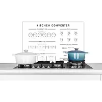 KitchenYeah Spatscherm keuken 60x40 cm - Kookplaat achterwand Keuken - Koken - Handleiding - Maatbeker - Maatlepel - Muurbeschermer - Spatwand fornuis - Hoogwaardig aluminium