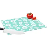 KitchenYeah Glazen Snijplank - 39x28 - Hawaii - Hibiscus - Bloem - Patronen - Snijplanken Glas