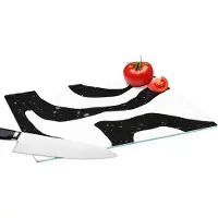 KitchenYeah Glazen Snijplank - 39x28 - Abstract - Minimalisme - Design - Snijplanken Glas