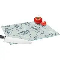 KitchenYeah Glazen Snijplank - 39x28 - Patronen - Tuin - Takken - Snijplanken Glas