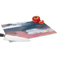 KitchenYeah Glazen Snijplank - 39x28 - Abstract - Verf - Design - Snijplanken Glas