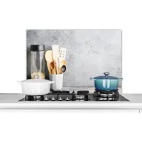 KitchenYeah Spatscherm keuken 80x55 cm - Kookplaat achterwand Muesli - Spatel - Keukengerei - Muurbeschermer - Spatwand fornuis - Hoogwaardig aluminium