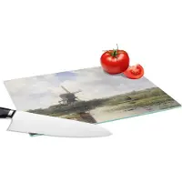 KitchenYeah Glazen Snijplank - 28x20 - Molen - Willem Roelofs - Oude meesters - Kunst - Snijplanken Glas