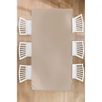 KitchenYeah Tafelkleed - Tafellaken - 130x260 cm - Beige - Kleuren - Effen - Binnen en Buiten