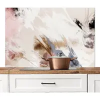 KitchenYeah Spatscherm keuken 120x80 cm - Kookplaat achterwand Kunst - Verf - Kleuren - Patroon - Muurbeschermer - Spatwand fornuis - Hoogwaardig aluminium