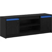 vidaXL TV Eenheden 139,5 x 34 x 50 cm Zwart Bewerkt hout