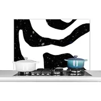 KitchenYeah Spatscherm keuken - Marmer print - Minimalisme - Abstract - Design - Spatscherm - Keuken - 100x65 cm - Achterwand keuken