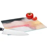 KitchenYeah Glazen Snijplank - 28x20 - Verf - Abstract - Design - Snijplanken Glas