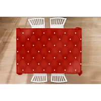 KitchenYeah Kerst Tafelkleed - Kerstmis Decoratie - Tafellaken - Patronen - Kerst - Goud - Stippen - 220x150 cm - Kerstmis Versiering - Tafeldecoratie Kerstmis - Kerstdecoratie tafel - Tafelversiering