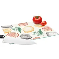 KitchenYeah Glazen Snijplank - 28x20 - Fruit - Vintage - Keuken - Patronen - Snijplanken Glas
