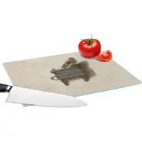 KitchenYeah Glazen Snijplank - 28x20 - Het Puttertje - Schilderij - Fabricius - Oude Meester - Snijplanken Glas