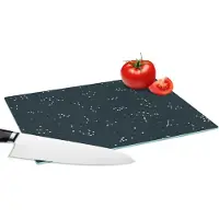KitchenYeah Glazen Snijplank - 28x20 - Sterren - Hemel - Patroon - Snijplanken Glas