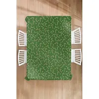 KitchenYeah Kerst Tafelkleed - Kerstmis Decoratie - Tafellaken - Kerstmis - Patronen - Zuurstok - Sterren - 150x220 cm - Kerstmis Versiering - Tafeldecoratie Kerstmis - Kerstdecoratie tafel - Tafelversiering