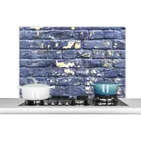 KitchenYeah Spatscherm - Bakstenen - Verf - Muur - Stenen - Spatwand - Keuken achterwand - 100x65 cm