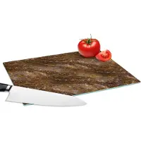 KitchenYeah Glazen Snijplank - 28x20 - Graniet - Luxe - Patronen - Snijplanken Glas