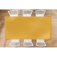 KitchenYeah Tafelkleed - Tafellaken - 260x130 cm - Okergeel - Herfst - Interieur - Binnen en Buiten