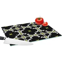 KitchenYeah Glazen Snijplank - 39x28 - Glas in lood - Abstract - Patronen - Snijplanken Glas