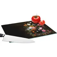 KitchenYeah Glazen Snijplank - 28x20 - Oude meesters - Kunst - Vaas met bloemen - Jan Davidsz de Heem - Snijplanken Glas
