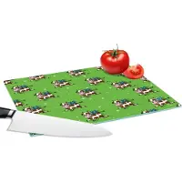 KitchenYeah Glazen Snijplank - 28x20 - Koe - Vleugels - Patronen - Kind - Snijplanken Glas