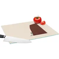 KitchenYeah Glazen Snijplank - 39x28 - Vintage - Pastel - Jongen - Snijplanken Glas