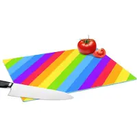 KitchenYeah Glazen Snijplank - 39x28 - Regenboog - Patronen - Pride - Snijplanken Glas