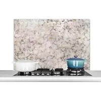 KitchenYeah Spatscherm keuken 100x65 cm - Kookplaat achterwand Marmer - Agaat - Abstract - Edelstenen - Muurbeschermer - Spatwand fornuis - Hoogwaardig aluminium