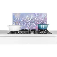 KitchenYeah Spatscherm keuken 70x30 cm - Kookplaat achterwand Water - Design - Abstract - Licht - Muurbeschermer - Spatwand fornuis - Hoogwaardig aluminium