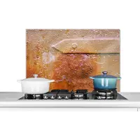 KitchenYeah Spatscherm keuken 90x60 cm - Kookplaat achterwand Roest - Retro - Staal - IJzer - Muurbeschermer - Spatwand fornuis - Hoogwaardig aluminium