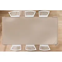 KitchenYeah Tafelkleed - Tafellaken - 300x150 cm - Beige - Kleuren - Effen - Binnen en Buiten