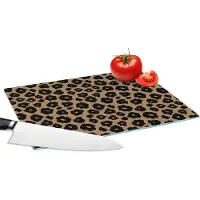 KitchenYeah Glazen Snijplank - 28x20 - Patroon - Jaguar - Stippen - Snijplanken Glas