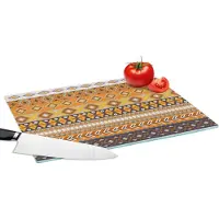 KitchenYeah Glazen Snijplank - 39x28 - Patronen - Afrika - Abstract - Snijplanken Glas