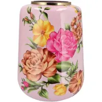 DK Design Vaas Flower Bouquet - lichtroze - metaal - 33 x 32 x 40 cm - bloemenvaas
