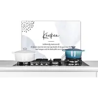 KitchenYeah Spatscherm keuken 60x40 cm - Kookplaat achterwand Keuken - Opa - Quotes - Spreuken - Woordenboek - Keuken definitie - Muurbeschermer - Spatwand fornuis - Hoogwaardig aluminium