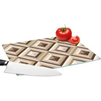 KitchenYeah Glazen Snijplank - 28x20 - Retro - Ster - Design - Snijplanken Glas