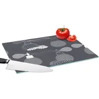 KitchenYeah Glazen Snijplank - 39x28 - Parfum - Ketting - Design - Snijplanken Glas