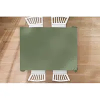KitchenYeah Tafelkleed - Tafellaken - 200x150 cm - Groen - Effen kleur - Olijfgroen - Binnen en Buiten