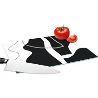 KitchenYeah Glazen Snijplank - 28x20 - Abstract - Minimalisme - Design - Snijplanken Glas