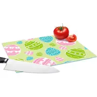 KitchenYeah Glazen Snijplank - 28x20 - Paasei - Patronen - Pasen - Snijplanken Glas