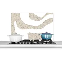 KitchenYeah Spatscherm keuken - Glitter - Design - Abstract - Terrazzo - Spatscherm - Keuken - Spatwand - 80x55 cm - Achterwand keuken