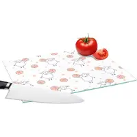 KitchenYeah Glazen Snijplank - 28x20 - Basketbal - Patronen - Schapen - Snijplanken Glas