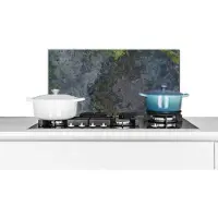 KitchenYeah Spatscherm keuken 70x30 cm - Kookplaat achterwand Roest - Natuursteen - Steen - Industrieel - Muurbeschermer - Spatwand fornuis - Hoogwaardig aluminium