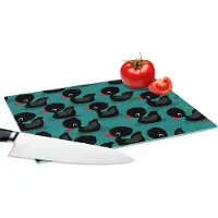 KitchenYeah Glazen Snijplank - 28x20 - Eend - Baby - Patronen - Snijplanken Glas